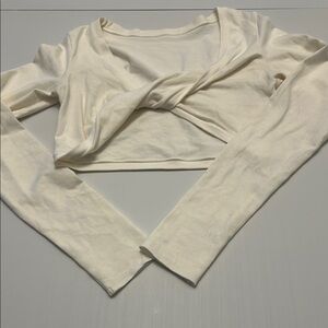 SKIMS Cream Long Sleeve Top
